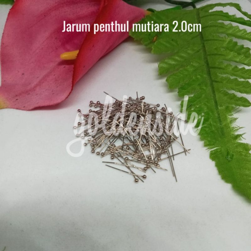 Paku pentul mutiara 2cm / Paku pentul bola / Paku aksesoris per bks