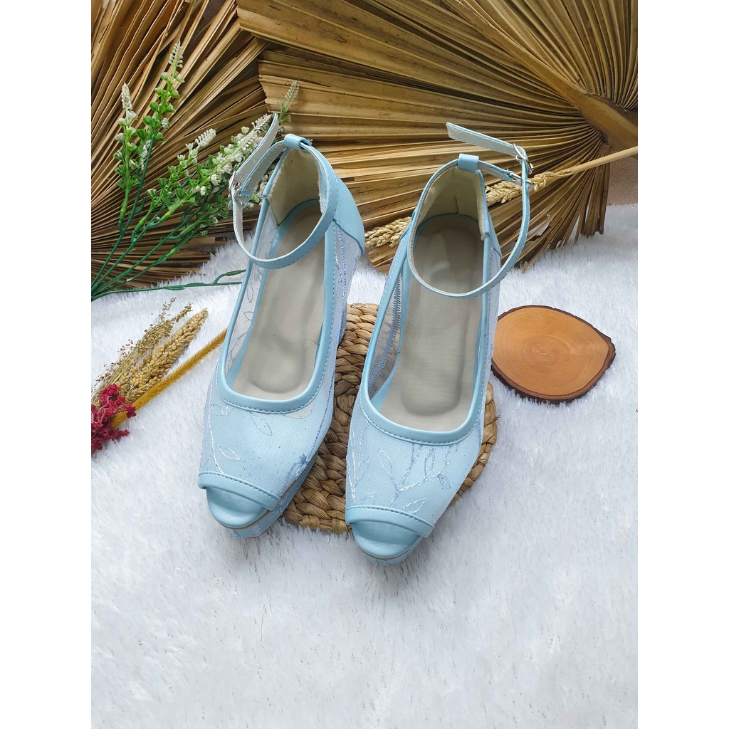 Sepatu pesta cantik Vanda babylue hak 7 cm