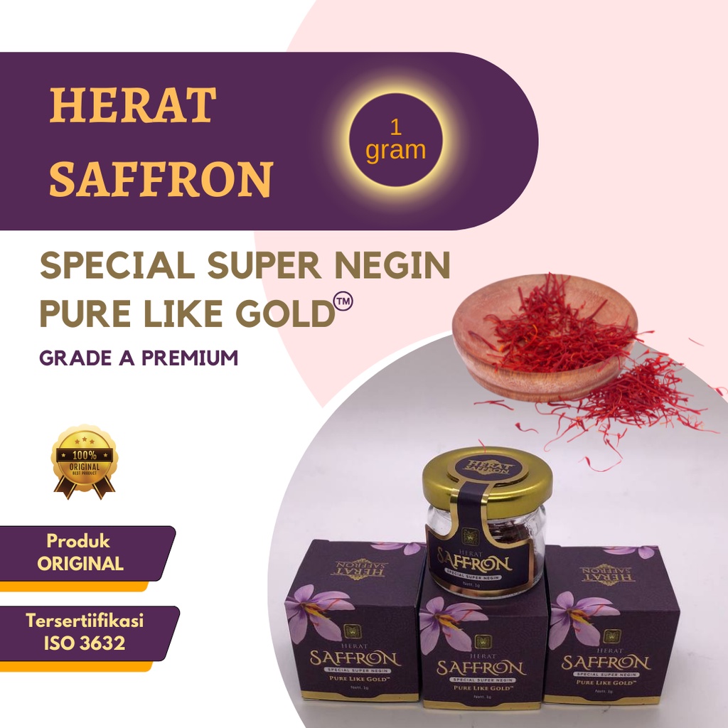 

Saffron - Herat Saffron - Spesial Super Negin Premium 1gr