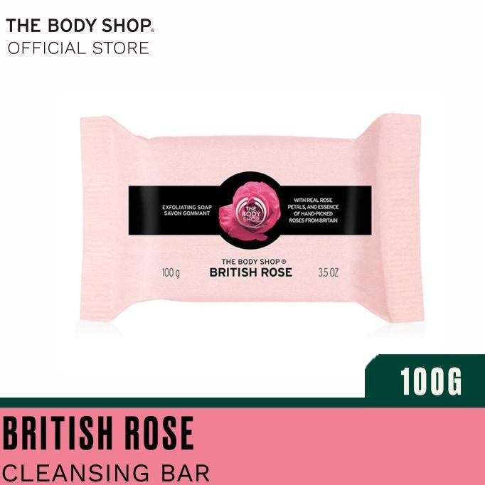 Berkualitas The Body Shop British Rose Soap Petal 100G