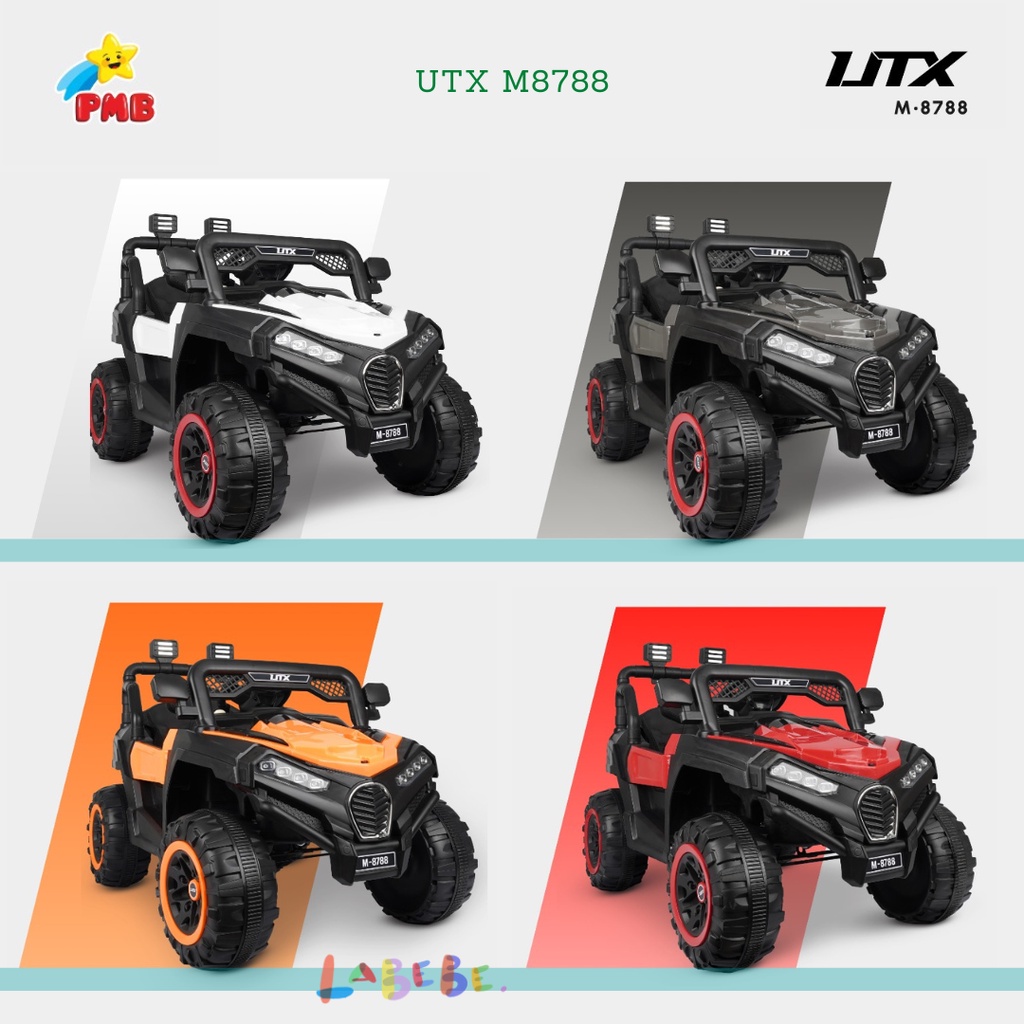 Jual Mobil Aki Anak PMB UTX M-8788 Double Gearbox | Shopee Indonesia