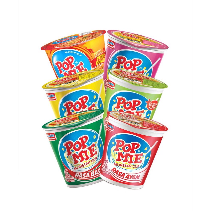 POP MIE INSTANT KUAH GORENG PEDAS 1 DUS = 24 PCS &amp; 12 PCS 75GR [SWEETSPACE]