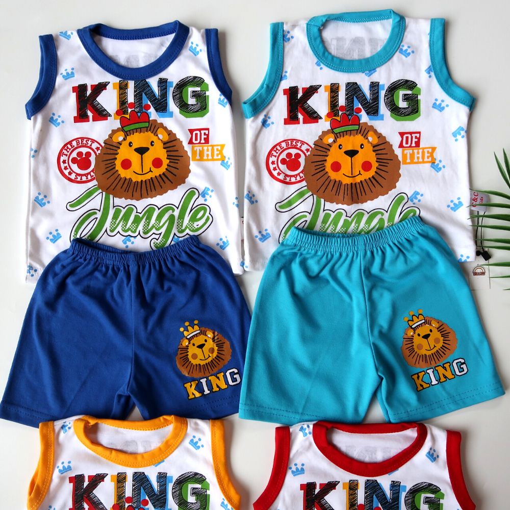 Setelan Kaos Bayi Laki-Laki Import Premium 9-12 bulan