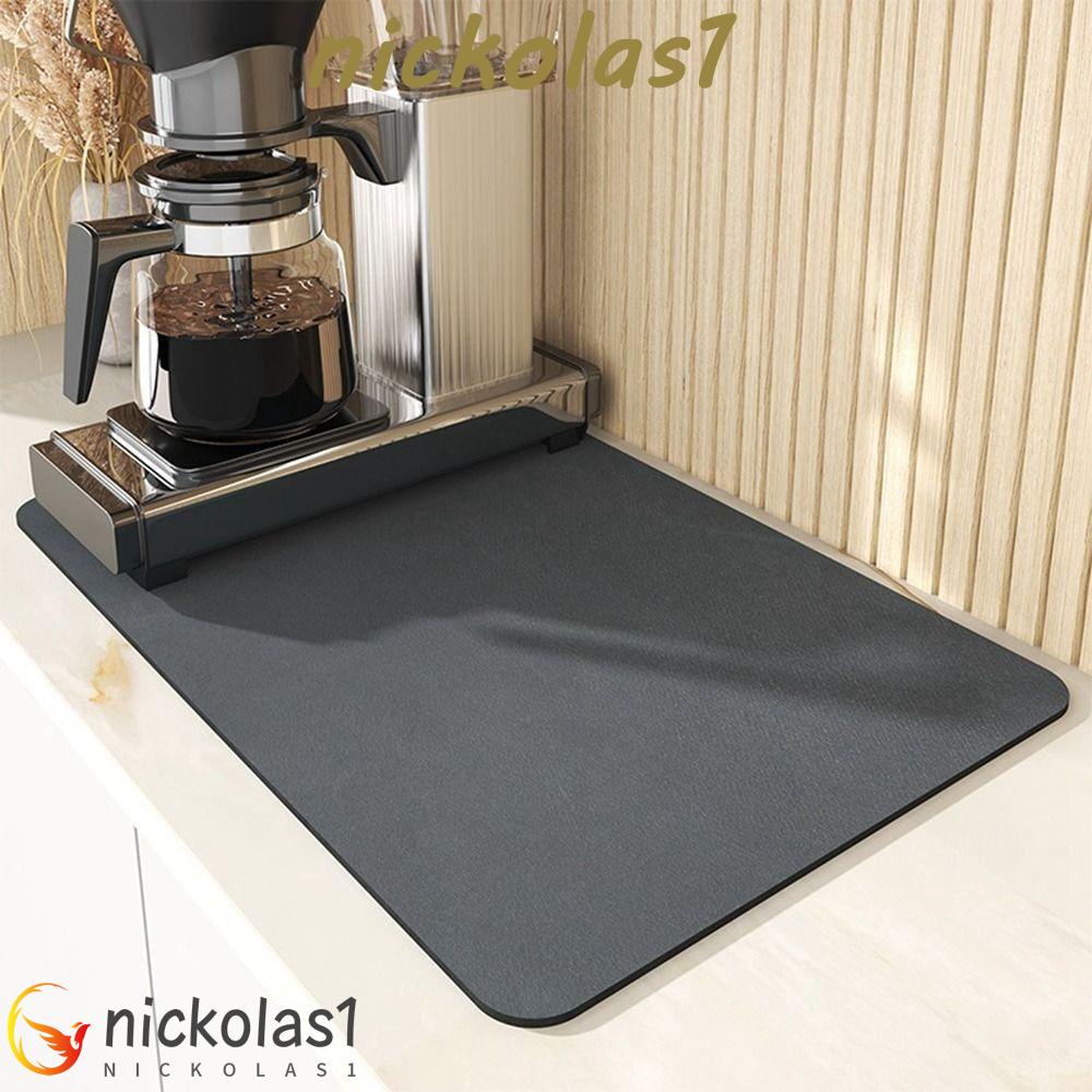 Nickolas1 Drain Pad Portable Super Absorbent Heat Insulation Pad Cuci Free Pelindung Tatakan Alas Kamar Mandi Cepat Kering Drying Pad