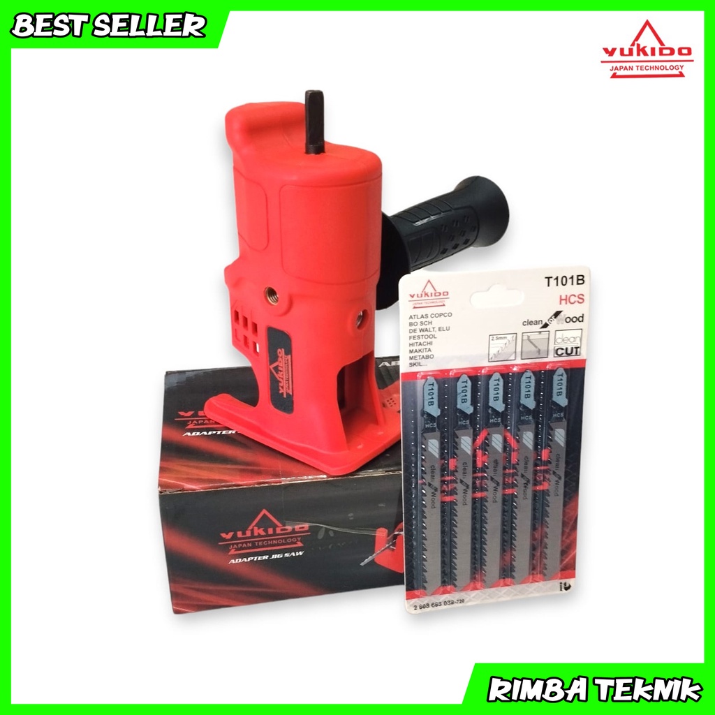 Adapter Jigsaw YUKIDO Mata Bor Adaptor Reciprocating Jig Saw Mesin Gergaji Kayu Triplek Besi Termurah