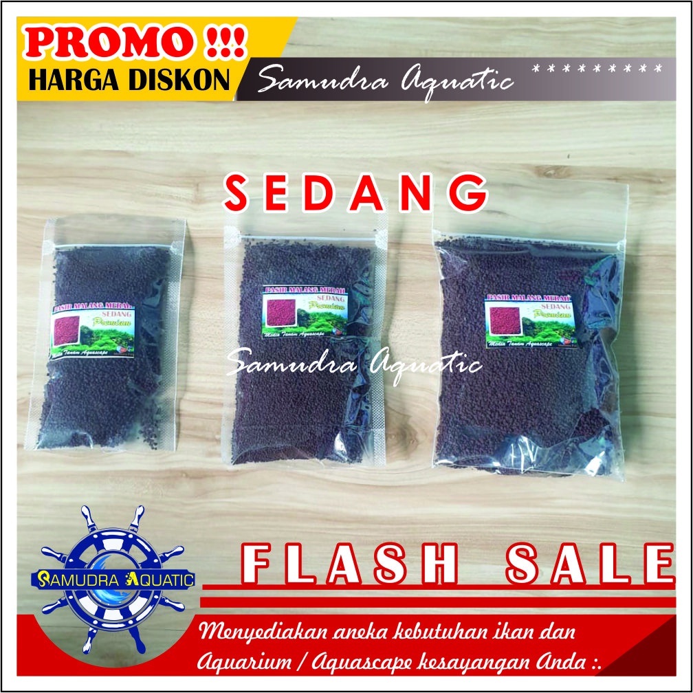 Pasir Hias MALANG MERAH 500gr, Pasir Merah Malang Pasir Aquarium Aquascape KEMASAN PREMIUM