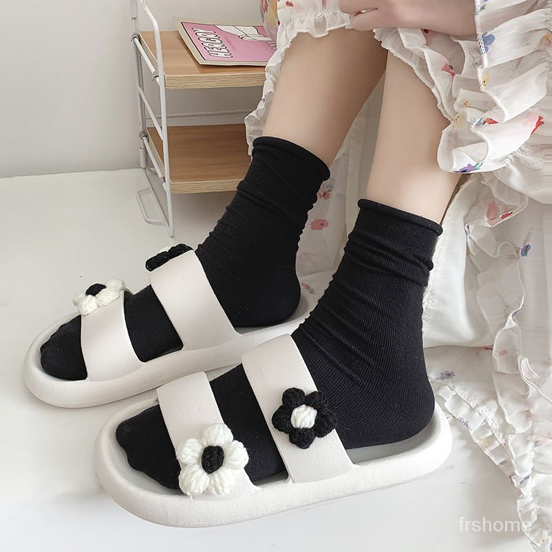 Sandal cinta manis sandal wanita luar memakai ins angin rumah kamar mandi dalam ruangan anti-slip te