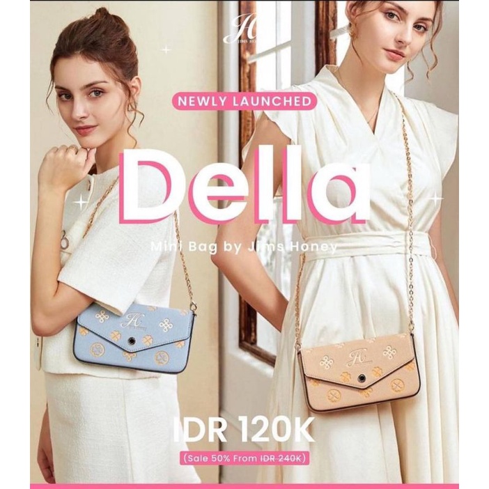 SALE 50% DELLA MINI BAG Jims Honey Sling Bag Shoulder Bag FREE BOX Selempang