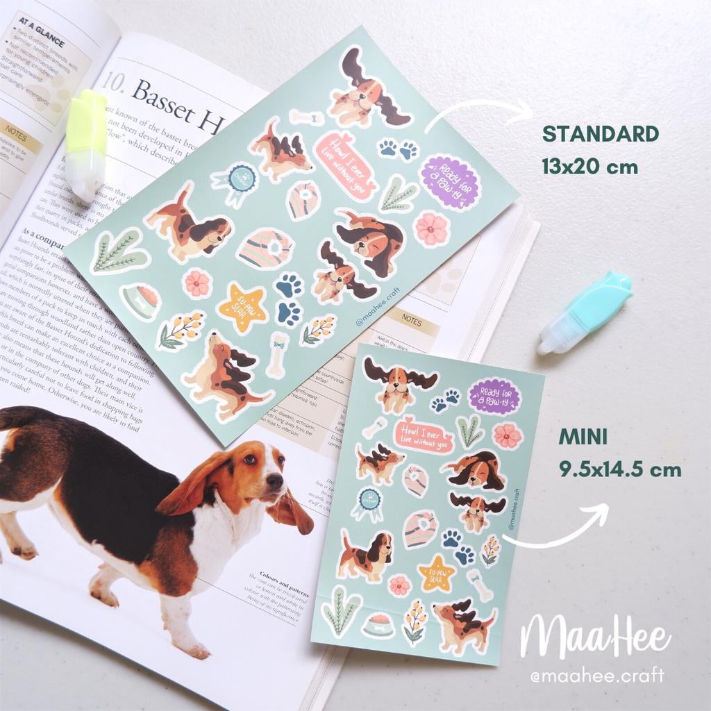 

MAAHEE Sticker Sheet - Glass House [Dog] Series