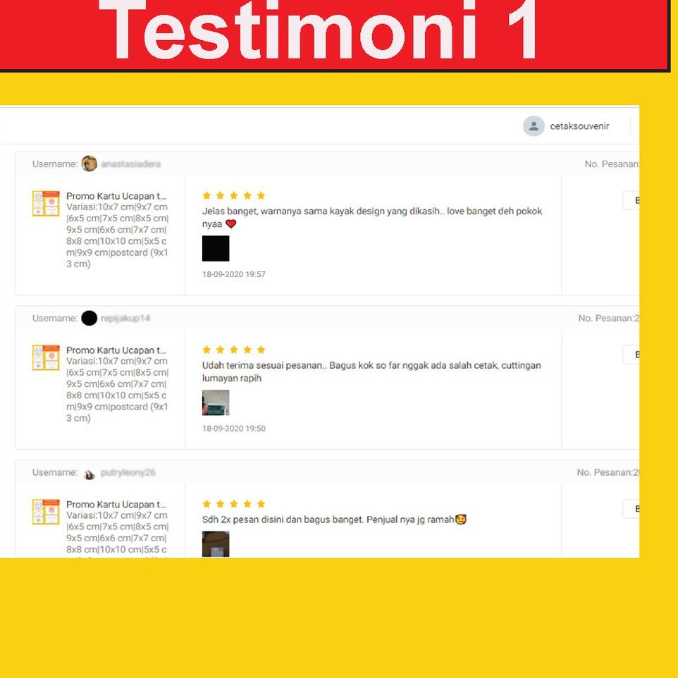 

✺✺ Cetak kartu Nama Tahan air Bahan Art Karton 260 gsm perbox isi 100