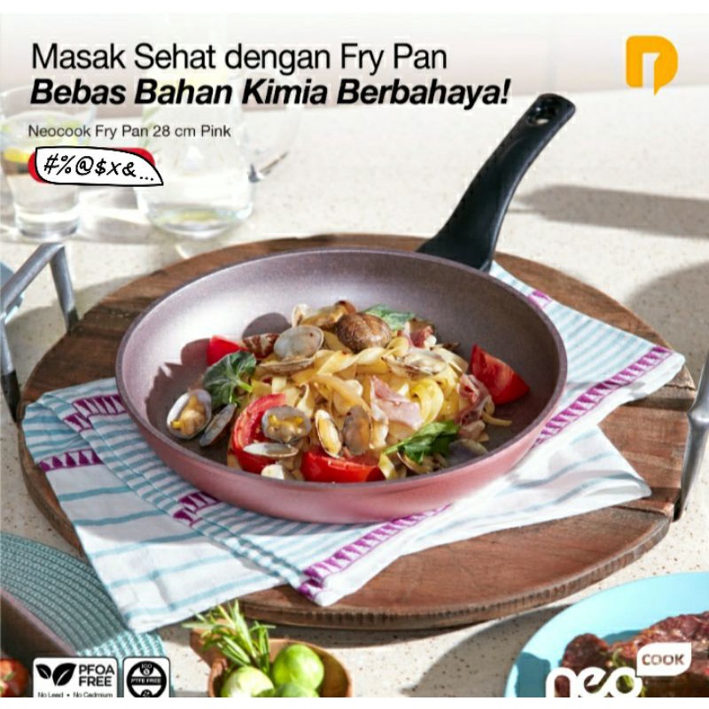Neo Cook fry pan pink
