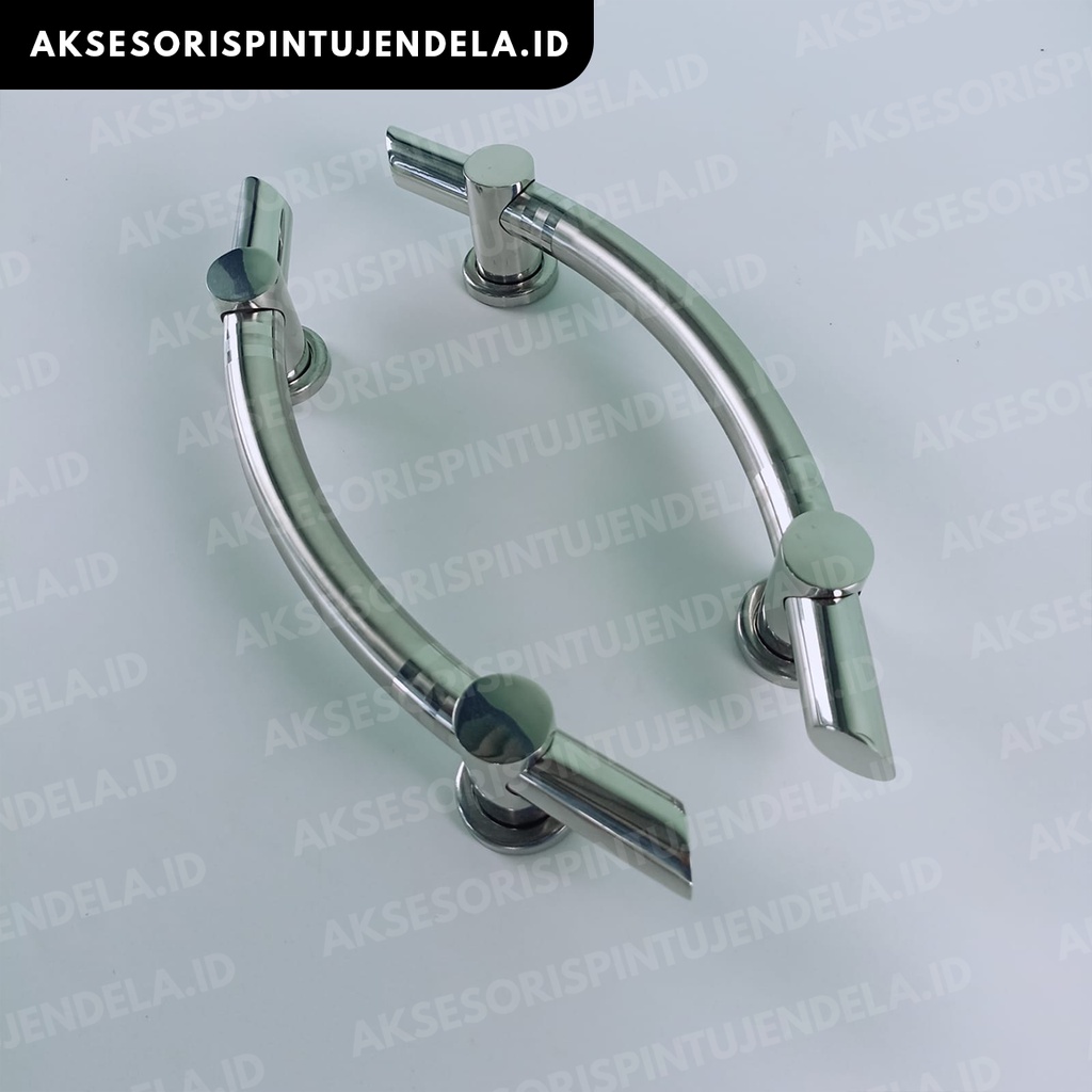 Handle Pintu Kupu Tarung Stainless - Gagang Pintu Minimalis 45cm Sabit