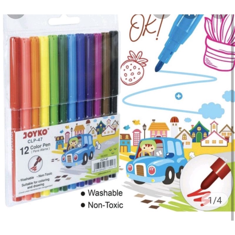 

Color Pen Joyko CLP-47 12 Warna