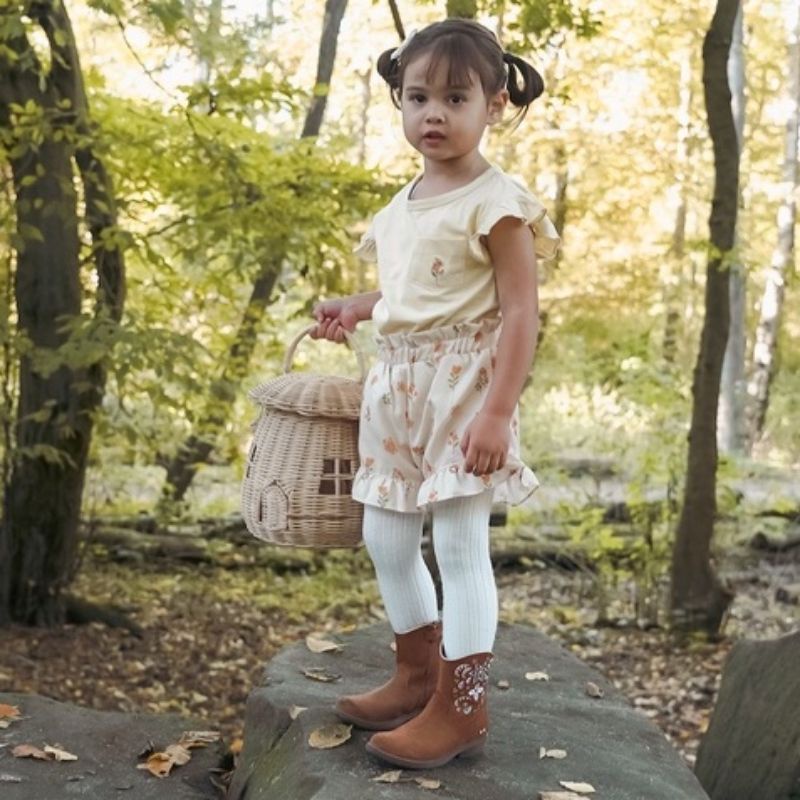 MOOI - POCKET TEE RUFFLE SET - SETELAN BAJU ANAK PEREMPUAN - SET ANAK - BAJU ANAK - BAJU DAN CELANA ANAK