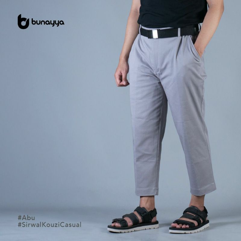 Bunayya Sirwal Kouzi Casual Dewasa Cowok Celana