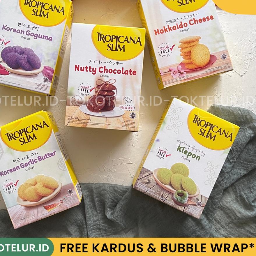 

YU7♝ TROPICANA SLIM - Cookies SUGAR FREE | Snack Diet Bebas Gula 100 kalori Barang Bagus