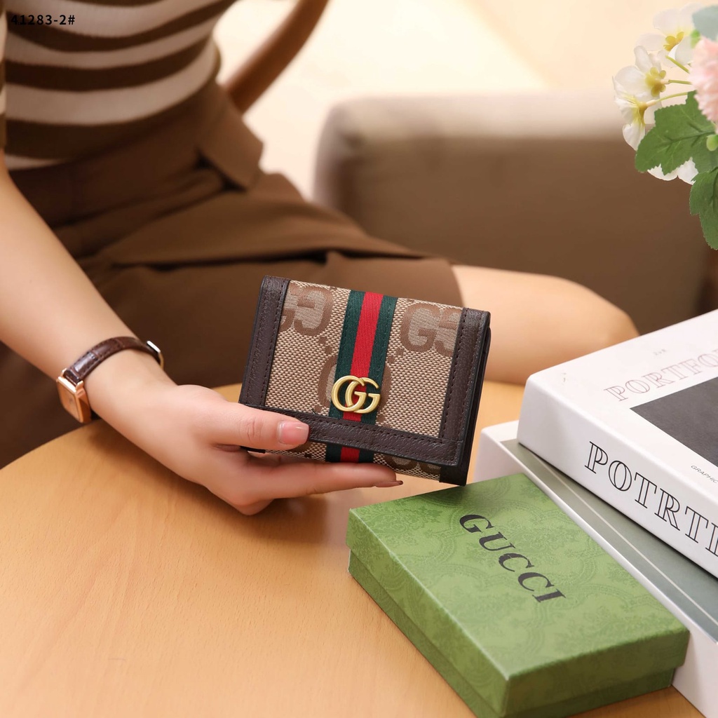 GC GG Wallet Gold Hardware 41283-2 41283-1