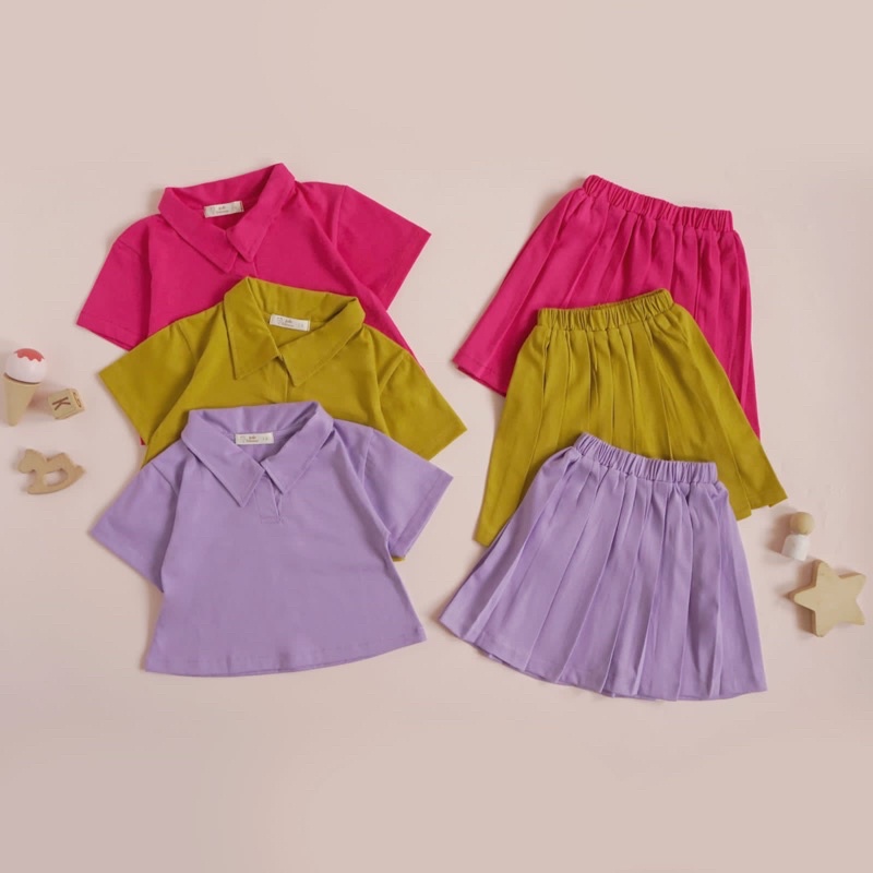 ZELLINE Set Kids Embassy - Setelan Rok Anak 1-4thn