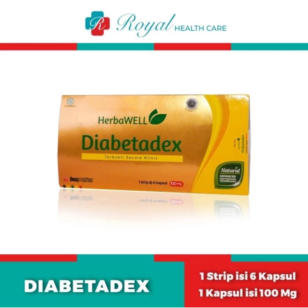 DIABETADEX BOX 30 Kapsul Untuk Membantu Menurunkan Kadar Gula Darah