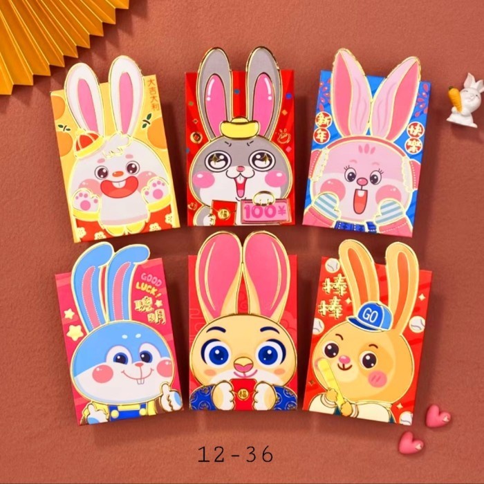 

Angpao Lucu Shio Kelinci Rabbit Amplop Uang Imlek Sincia 2023 PREMIUM