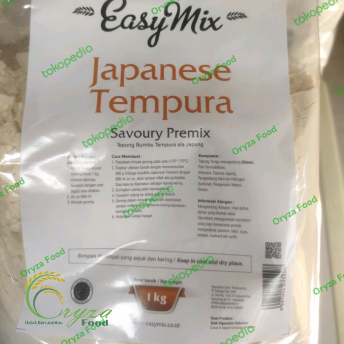 

TEPUNG PREMIX SRIBOGA EASYMIX JAPANESE TEMPURA 1KG (NON REPACK)