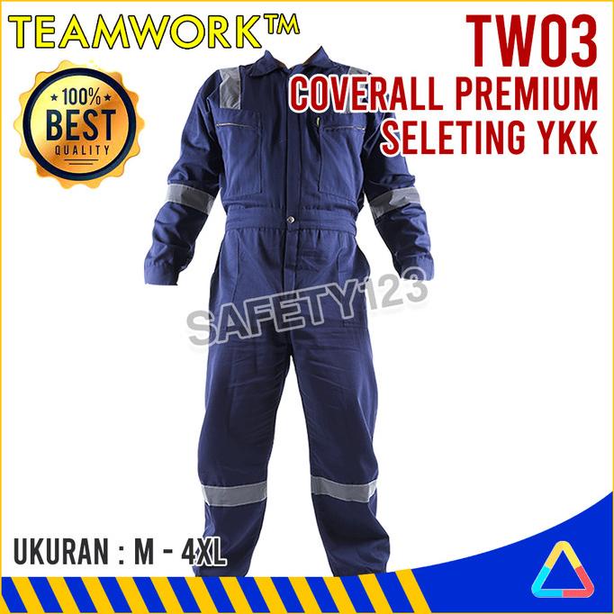 TW03 TeamWork Coverall Premium Super Big Size Wearpack Kerja Safety