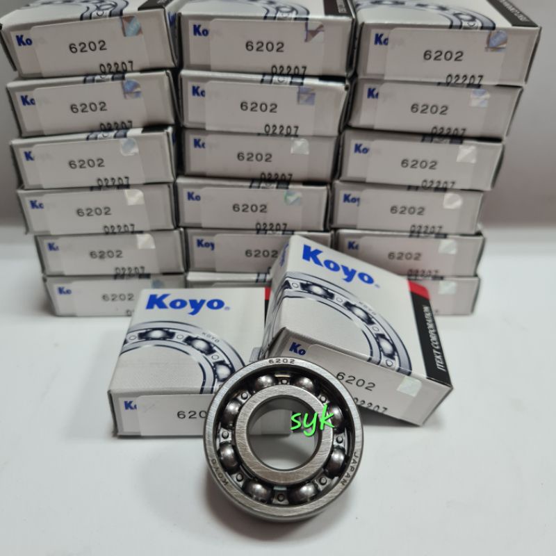 BEARING 6202 CM KOYO TUTUP POLOS ORIGINAL JAPAN