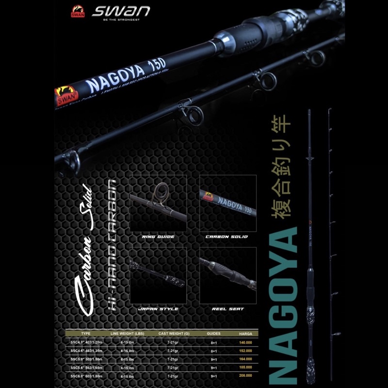 Joran SWAN Nagoya Carbon Solid | 120 135 150 165 180