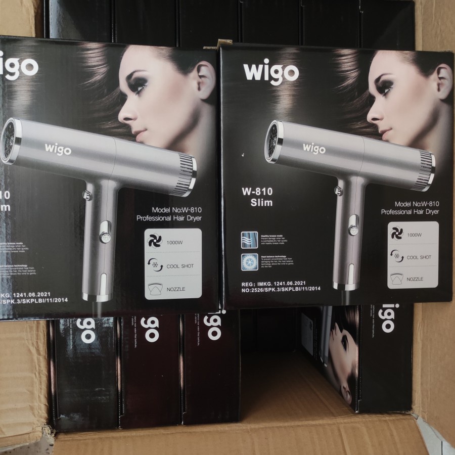 WIGO Hair Dryer W-810 Slim Hairdryer Pengering Rambut 1000W Terbaru