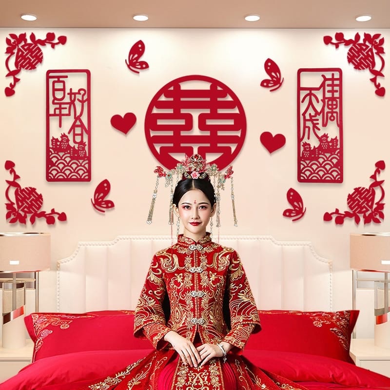 TEMPELAN BACKDROP WEDDING SANGJIT CHINESE WEDDING