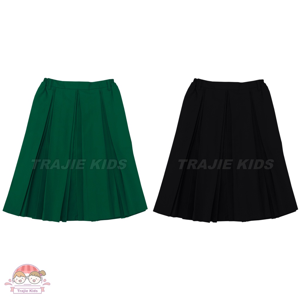 Rok Pendek Sekolah SD Perempuan Seragam Sekolah SD Rok Pendek Rempel Lipit Hitam Hijau Kelas 1 – 6 S