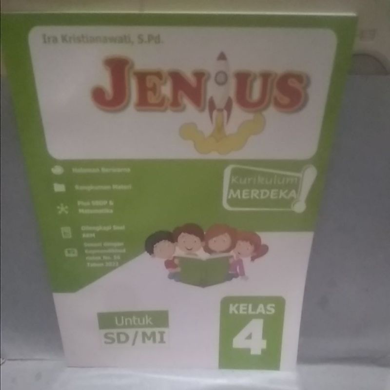 buku jenius kelas 4 semester 2 kurikulum merdeka