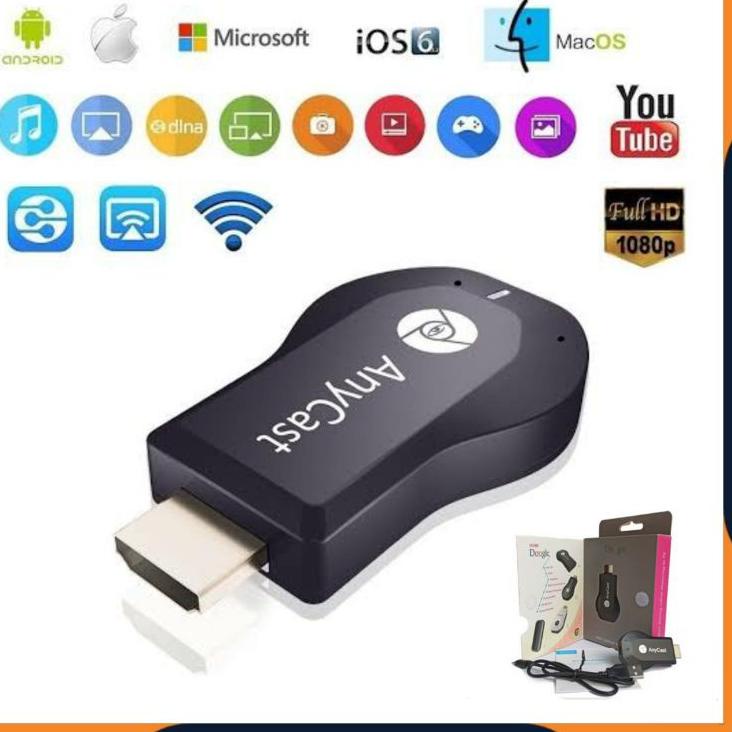 Kejar Diskon [COD] ALAT PENYAMBUNG HP KE TV / HDMI DONGLE ANYCAST HDMI DONGEL ANYCASH WIFI MIRACAST 
