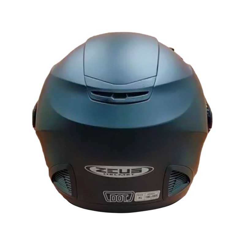 Helm Zeus ZS611 Solid Black Doff | Zeus ZS 611 Double Visor