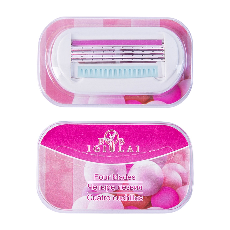 Nyonya  Manual  razor/Set scraper Rambut manual Empat layer/Pisau Cukur/scraper Rambut manual Lady