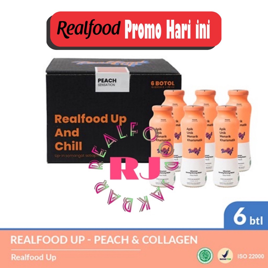 

RB Realfood Up Peach 6 Botol