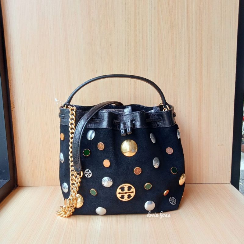 Tas TB Willa Embellished Small Drawstring Black Original