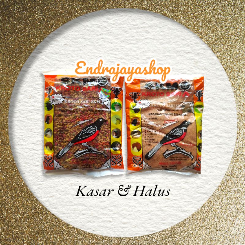 SKM KROTOSARI VOER PAKAN BURUNG ORIGINAL KASAR DAN HALUS