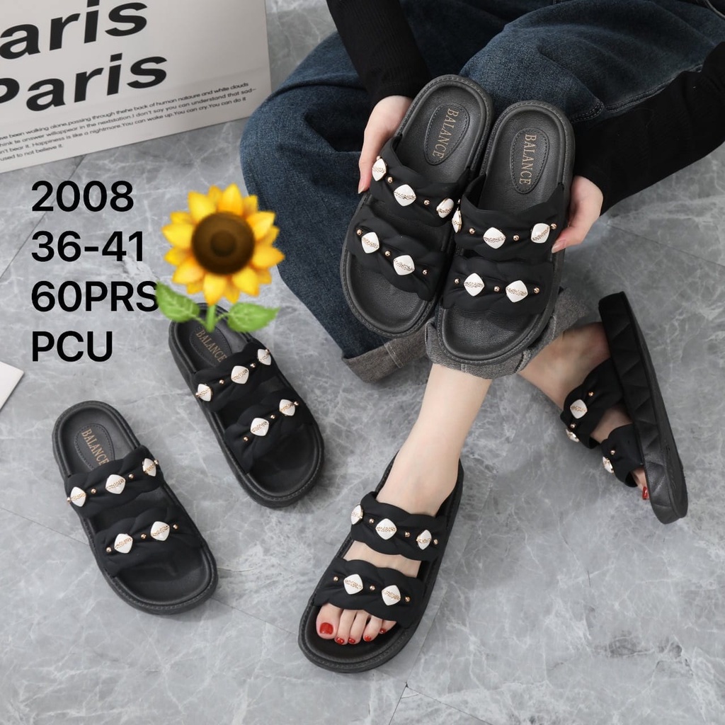 Sandal Karet Jelly Wedges Wanita Import Model Fashion KoreaTerbaru Original Kekinian by AGUNG STYLE Balance 2008