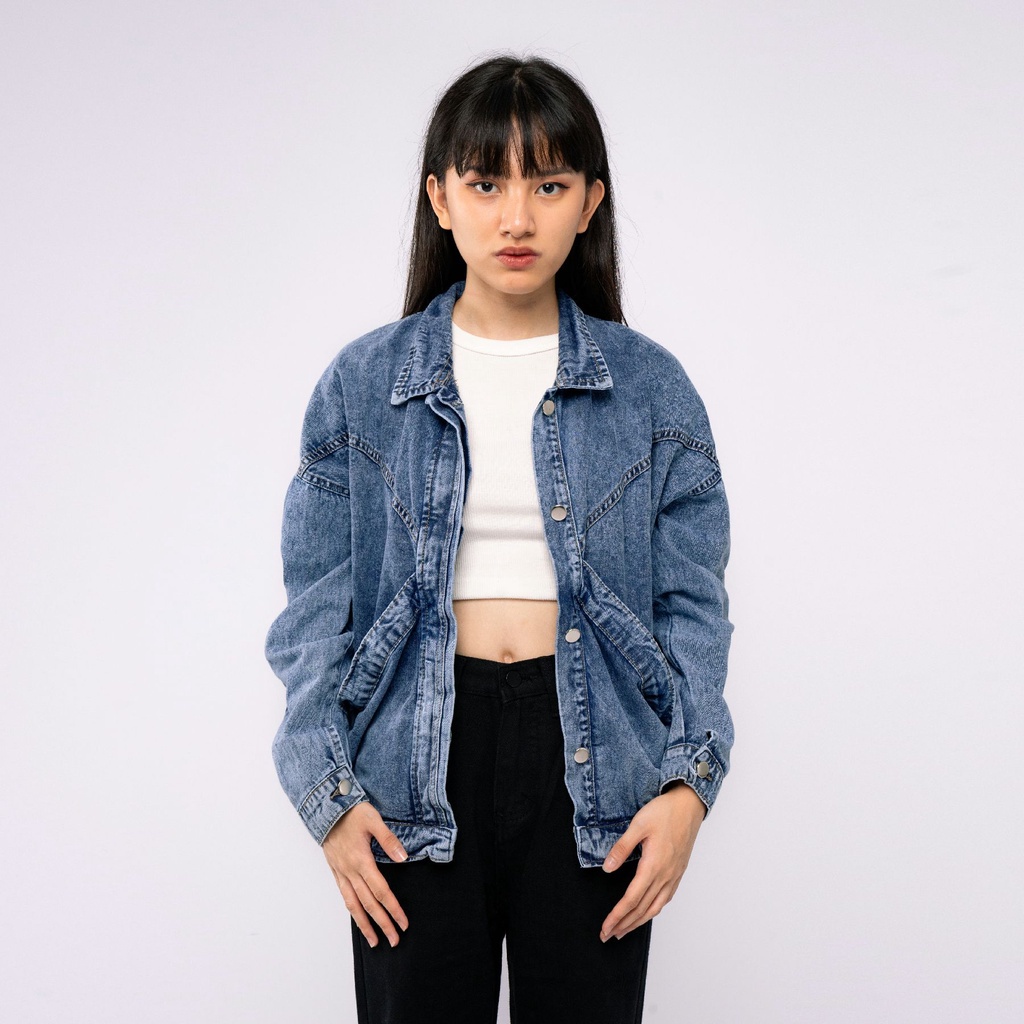 Jaket Jeans Wanita Jumbo Oversize Jacket Jins Levis Cewek Remaja  Jaket Jens Cewe Kekinian Murah Ter