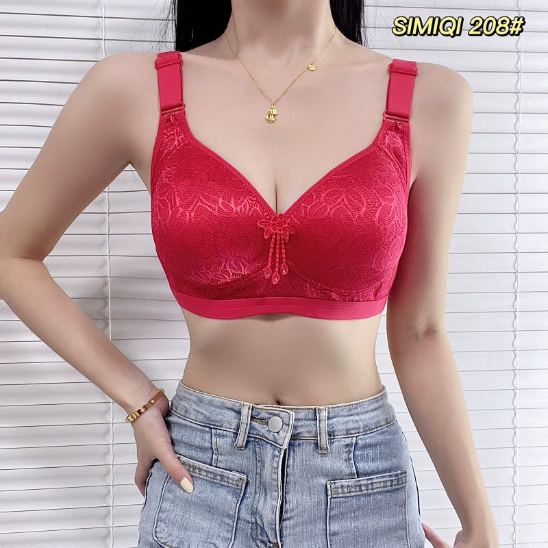 Bra Simiqi 208 Tanpa Kawat Kait 4 Busa Soft BH Wanita Harian