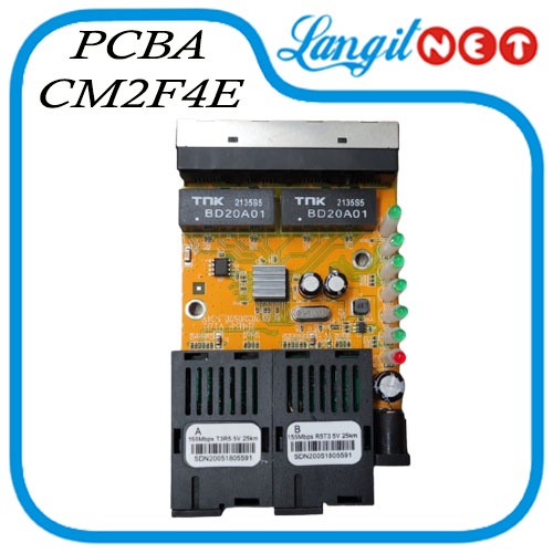 MEDIA CONVERTER PCBA CM2F4E POE MEDIA CONVERTER 2 FO 4 ETH POE