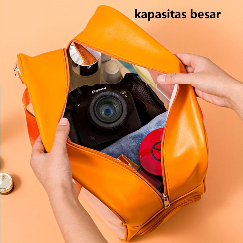 Tas Kosmetik Travel Bag Pouch Kosmetik wash bag Tas Make up Pouch Tas berenang Transparan Tahan Air