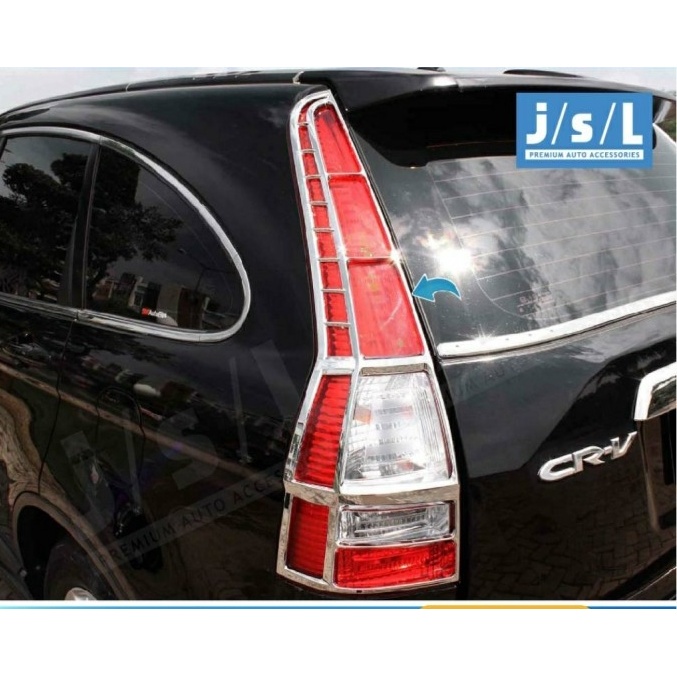 Garnish lampu belakang mobil honda CRV 2008 chrome ferrari variasi