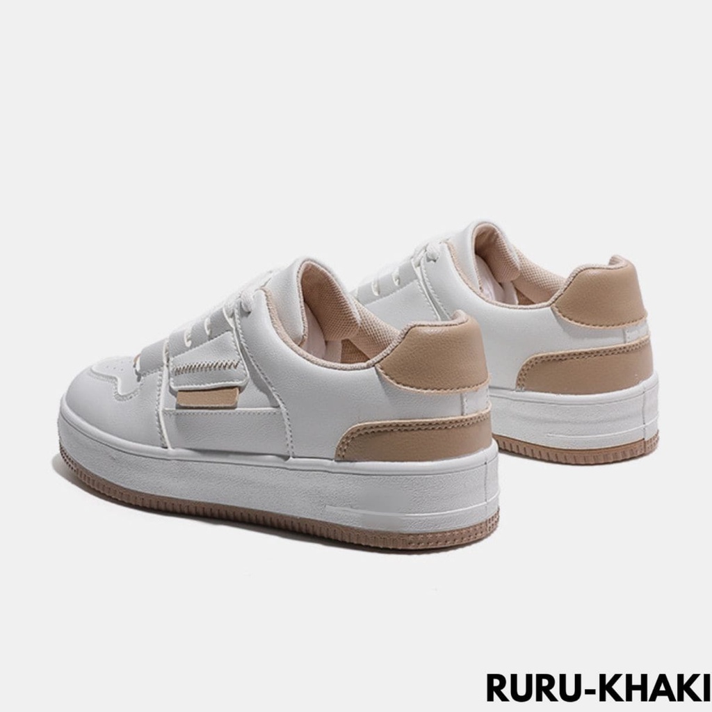 SEPATU SNEAKERS WANITA BISA DIPAKAI UNTUK NONGKRONG NGEMALL DAN BANYAK LAGI IMPORT BAHAN PU RURU