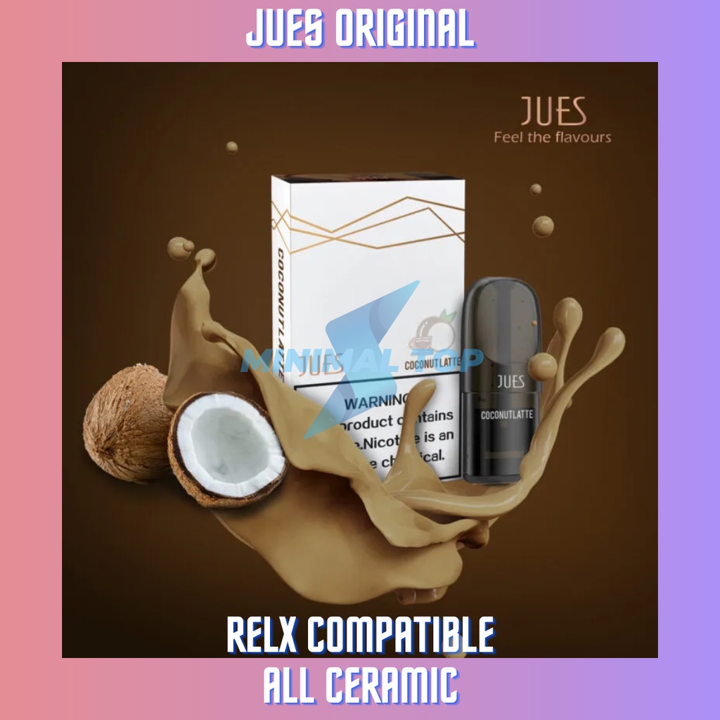 JUES Pods Pro Coconut Latte (Cocok dengan Relx Infinity Essential Phantom)