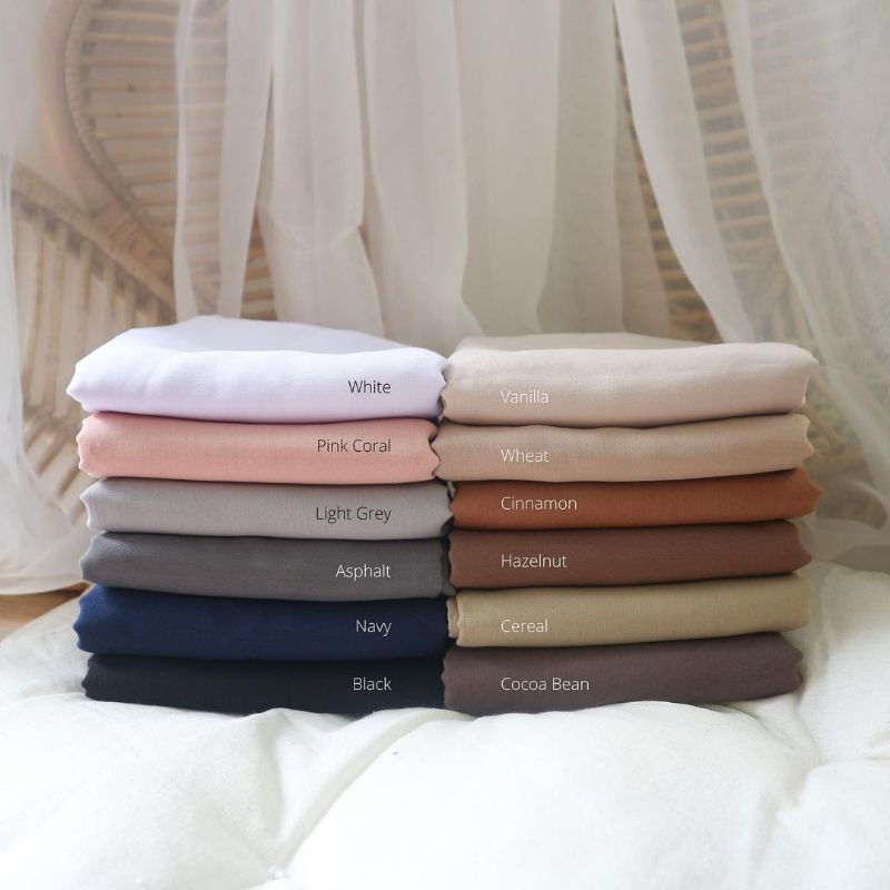 Mecca Square Scarf (Plain Paris Cotton)