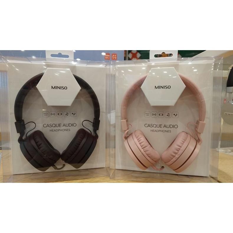 HEADPHONES CASQUE AUDIO MINISO BEST SELLER 3wrna BLACK PINK Blue