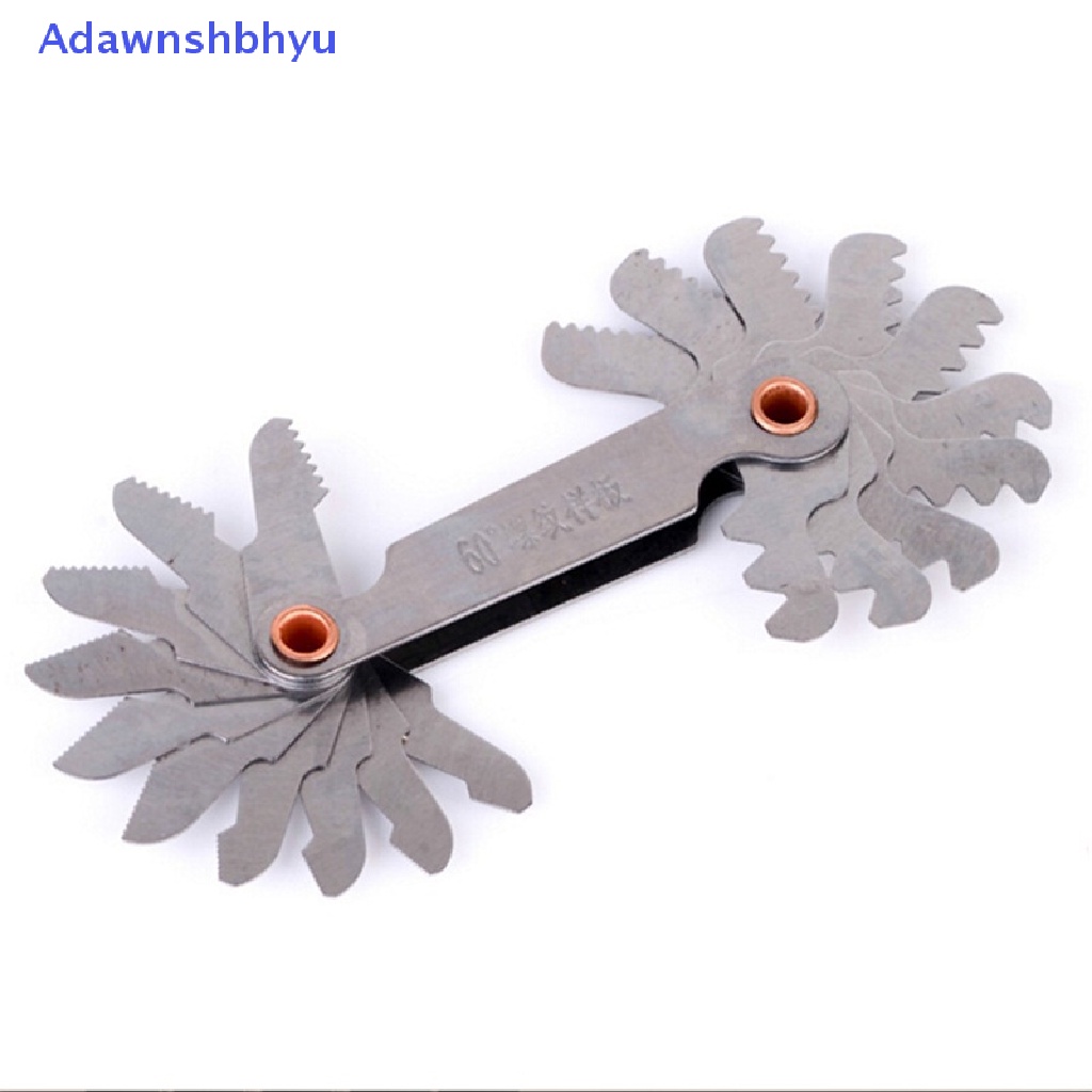 Adhyu Pisau Benang 60derajat Terbaik Screw Pitch Gage Gauge Dual Head Measure Tools ID