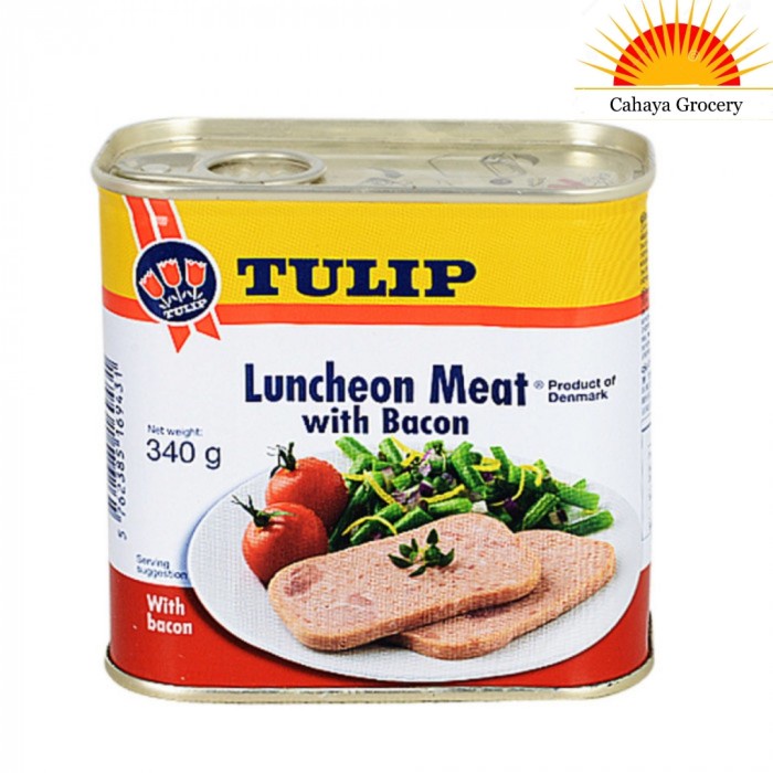 

Widyatmogrosir - Tulip Luncheon Meat With Bacon (Daging Babi Matang) 340 Gr